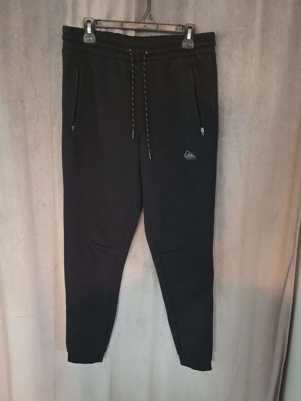 Quiksilver Men's Medium Black Drawstring Jogger Sweatpants